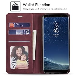 QLTYPRI Samsung Galaxy S8 Plus Case, Premium PU