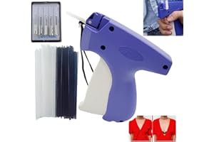 YOSHIME Stitchy Quick Clothing Fixer,Mini Stitch Gun for Clothes,Quilt Tacking Gun,Mini Stitch Hemming Gun for Clothes,Comes with 6 fine needles and 1600 black and 1600 white micro fasteners(Deep Blue)