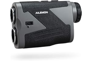 AILEMON Laser Rechargeable Golf/Hunting Range Finder 1000/1200 Yards 6X Magnification USB Charging Laser Rangefinder
