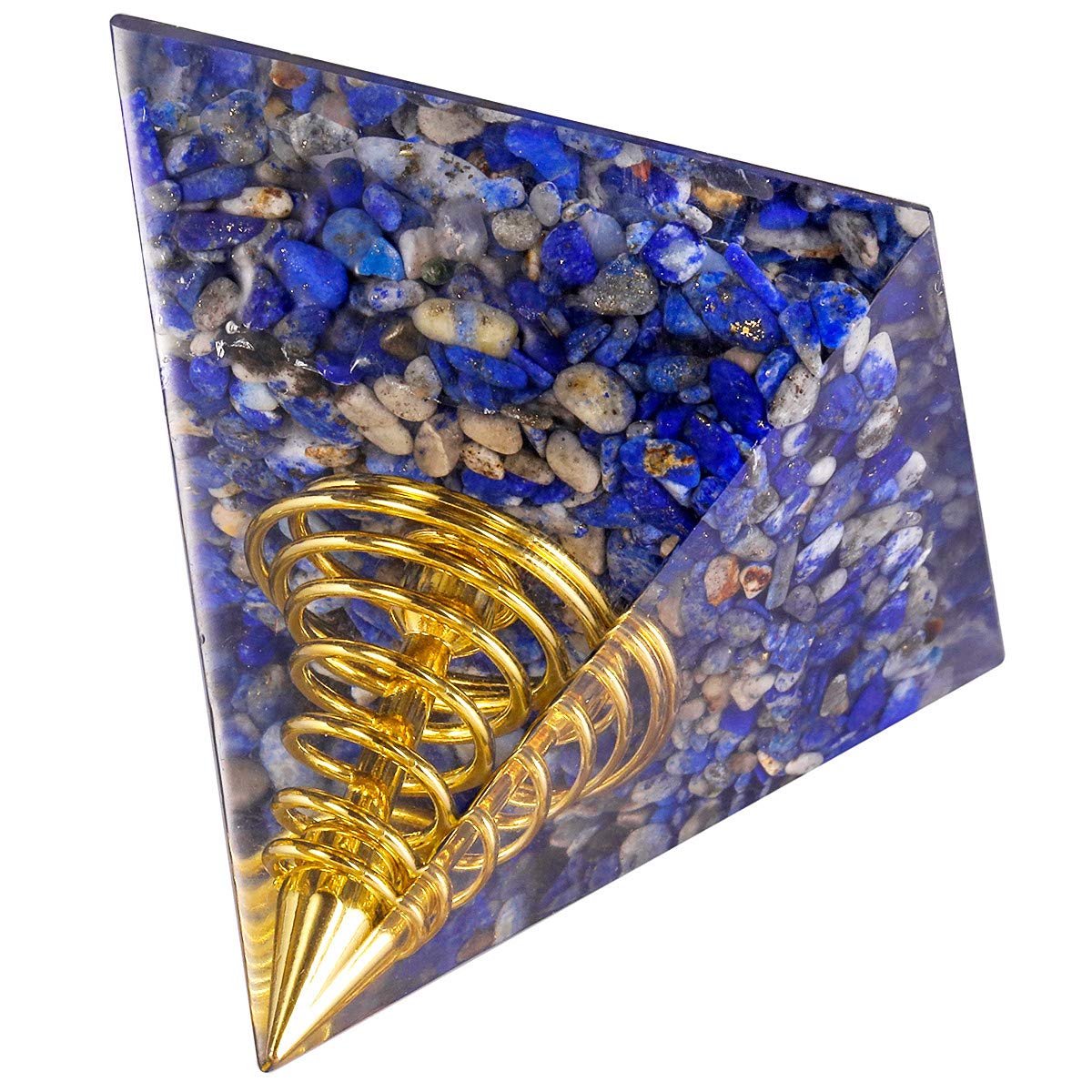KYEYGWO Healing Stones Chakra Pyramids Center Pyraminds, Crystal Pyramid for Positive Energy Reiki Meditation Therapies