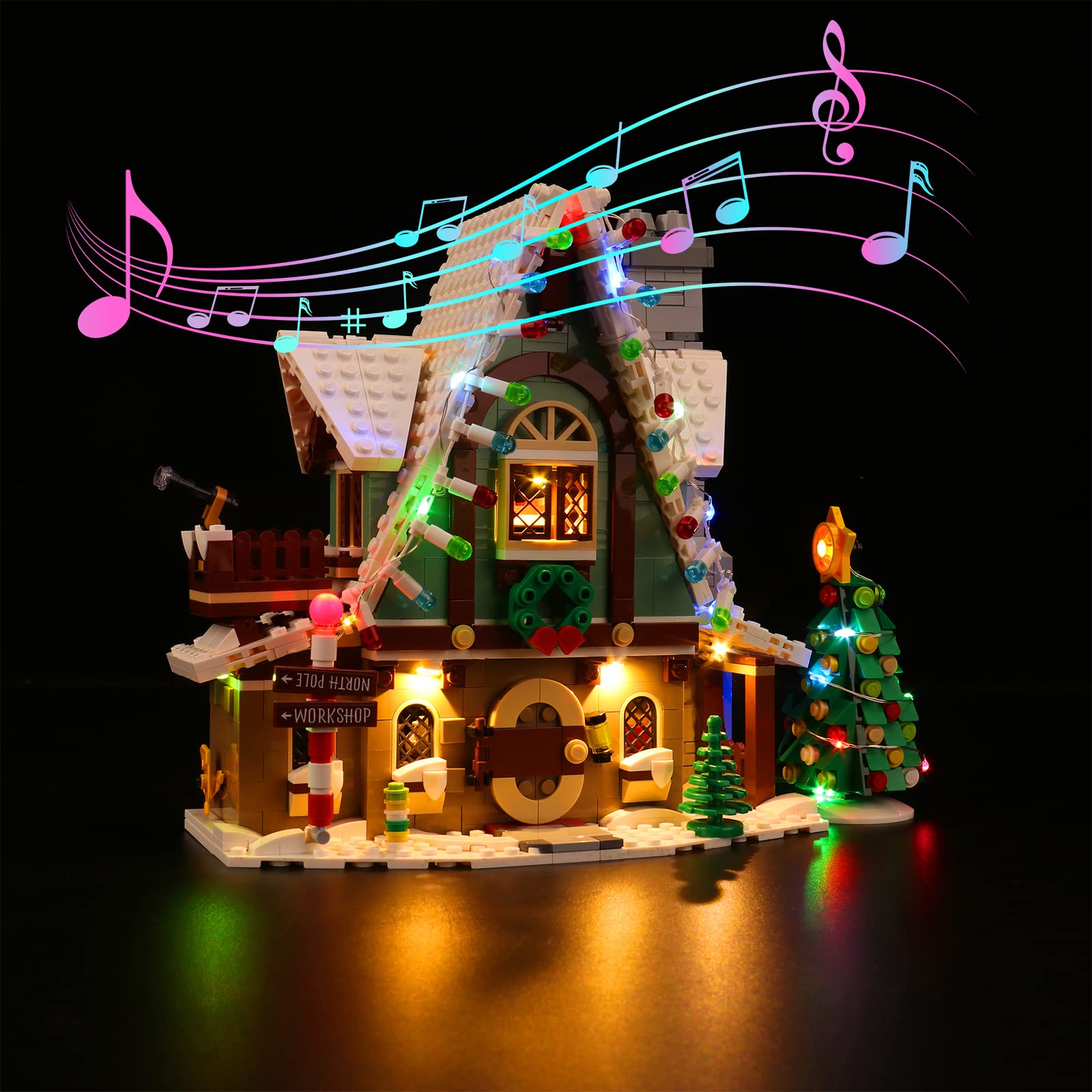 LocoLee Lego Elf Club House Light Kit - Music Version, 1 Piece, Ages 6-12, Unisex, LED Lighting Set for Lego 10275 — image 1