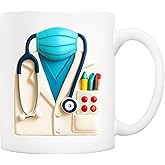 5Aup Awesome Doctor Ceramic Coffee Mug 11oz - Funny Medical Gift for Doctors, Nurses, and Healthcare Workers - Perfect Appreciation Present for Office, Home, or Clinic