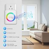TECKNET Wireless Doorbell IP65 Waterproof 400m 60 Chimes 5 Levels RGB Light view 2