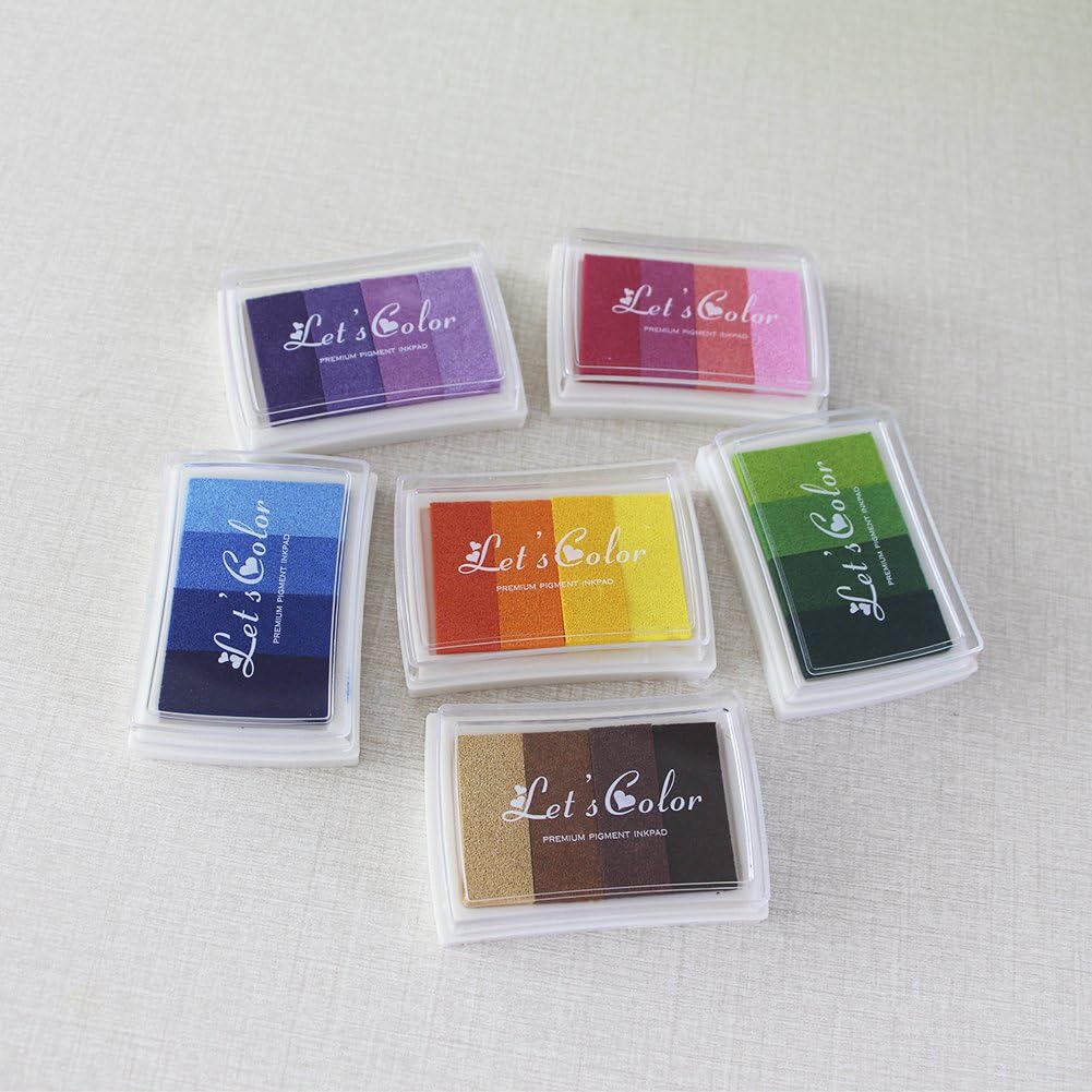 Rainbow Ink Pad Sets Gradient Ramp Ink Pad Sets 24 Shades of Beautiful