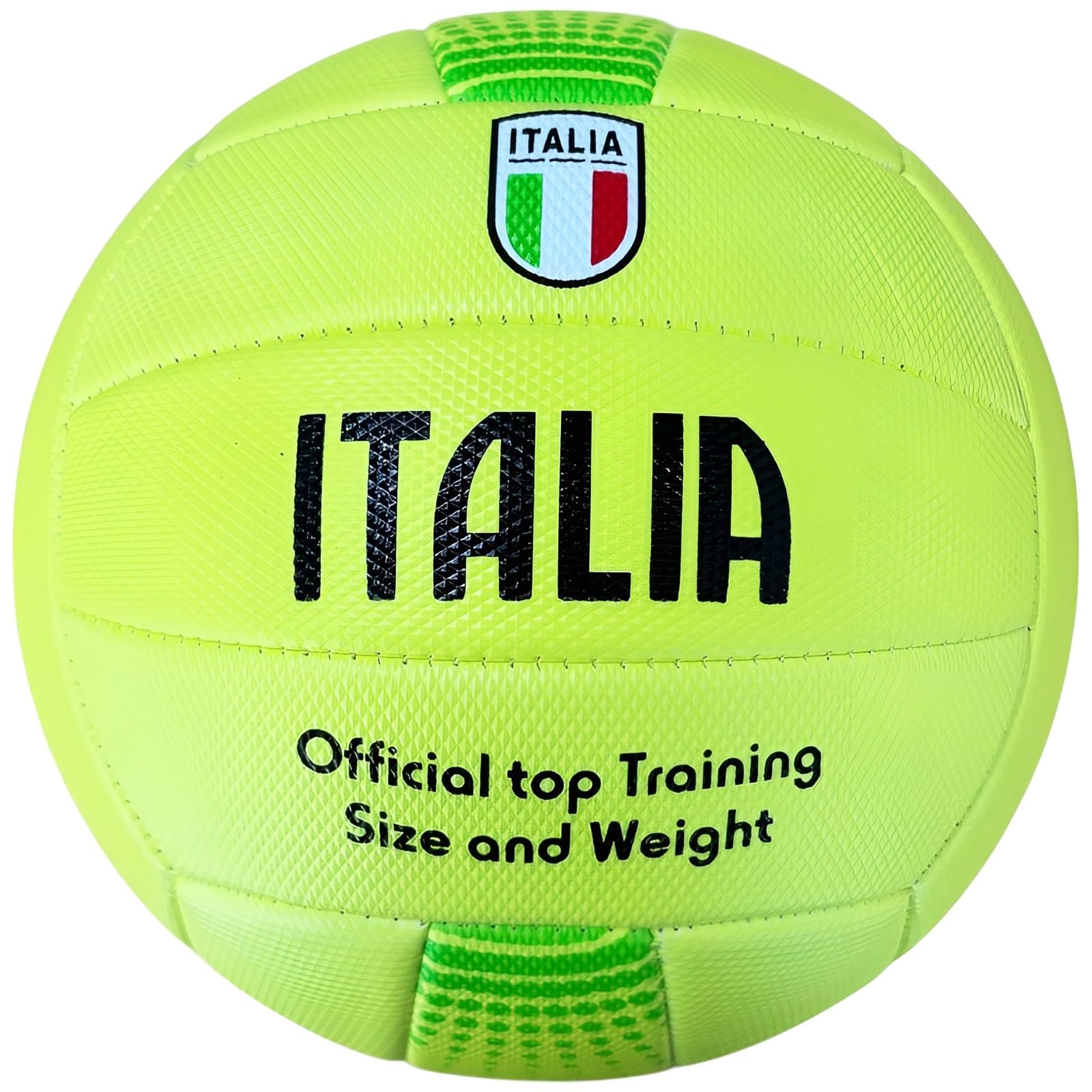 Mikado Sport Italy Model Volleyball Ball Beach Volleyball Made of HF PVC. Large Size for Training Match. Adults Boys and Children (Yellow)