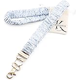 MyfavoriteK Stylish Scrunchie Lanyard for ID Badges Cute Neck Stretchy Lanyard for Keys Retractable Keychain Holder