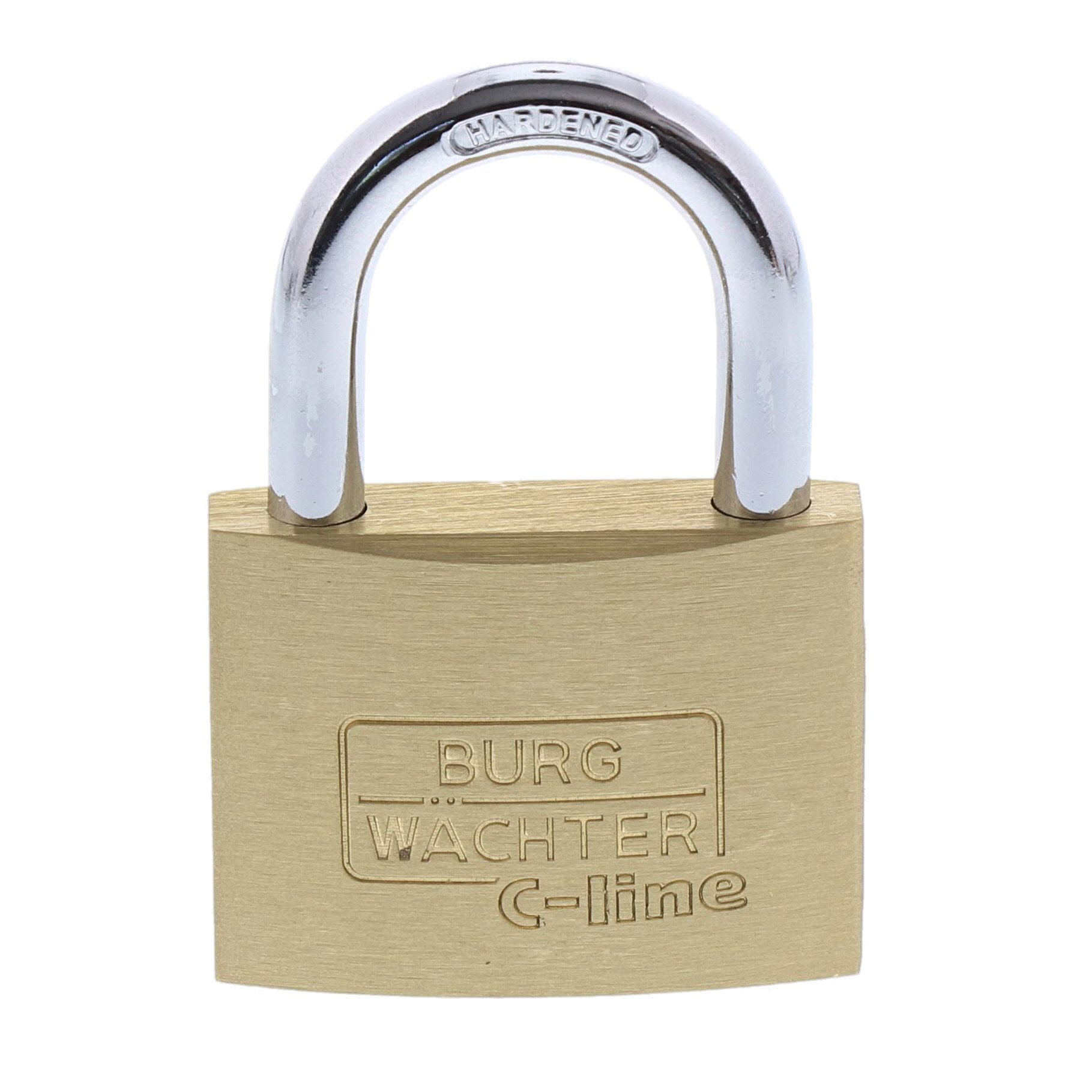 Burg-Wächter C-Line 222 50 6 SB Padlock Brass 7 mm Shackle Thickness