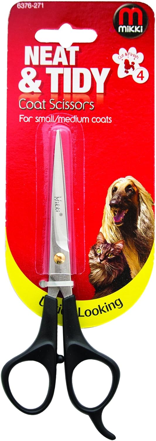 Mikki Dog, Cat Coat Grooming Scissors - Pet Shears - for Short Medium and Long Fur Hair - Small, Clear - Image 5