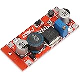 DROK Micro Electric DC/DC High Efficiency Boost Converter Step-up Voltage Transformer 3-34V to 4-35V 6A Volt Regulator Controller with Red LED Voltmeter Adjustable Output Volt Power Supply Module