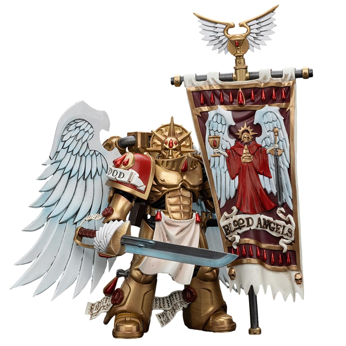 HiPlay JOYTOY Warhammer 40K Series, Blood Angels: Sanguinary Guard Sanguinary Ancient, 1/18 Scale Collectible Action Figure JT6199
