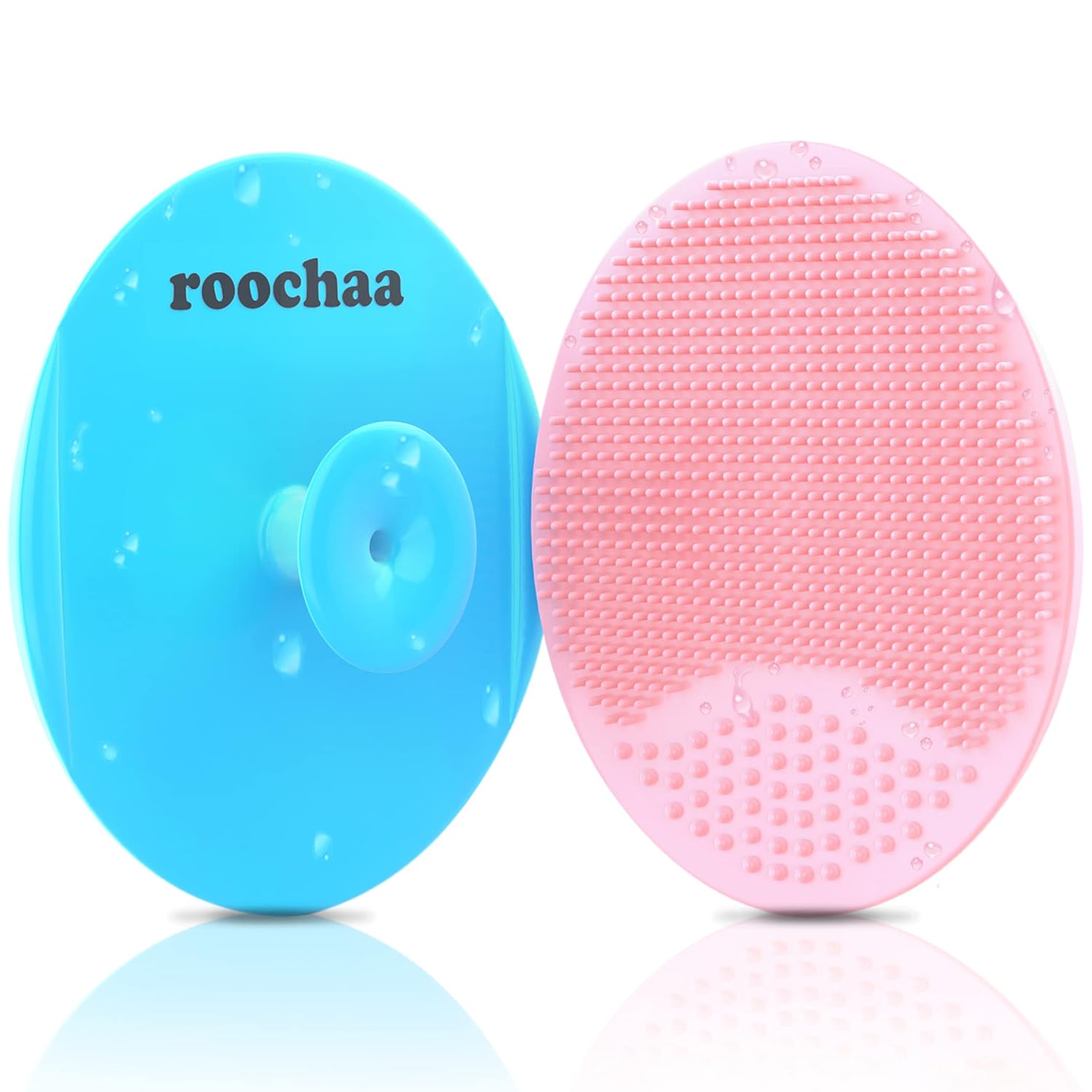 Extra Soft Silicone Face Scrubber and Manual Facial Cleansing Exfoliating Face Wash Cleanser Brush Makeup, Pores, Acne, Blackheads Cleaner Exfoliator Scrub Loofah for All Skin Types - 2 Pack: Beauty
