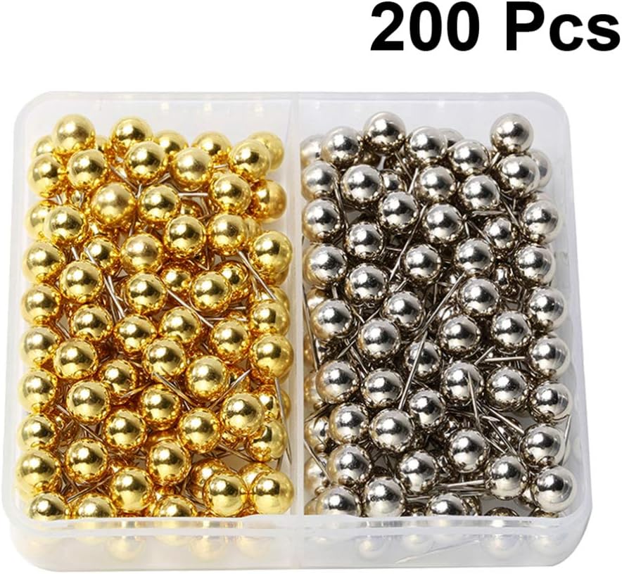 SUPVOX 400 piezas de alfileres de empuje de mapa cabeza redonda