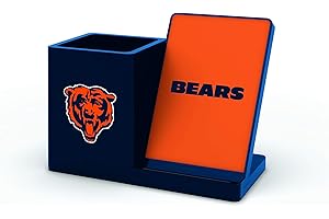 SOAR NFL Chicago Bears Wireless Charger and Desktop Organizer, Team Color