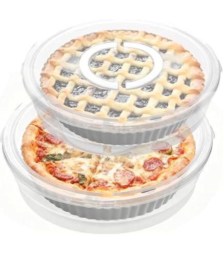 Stackable Pie Storage Containers Pie Keeper 4 Pack Pie Carrier Cake Storage Container With Lid... Pizza ...