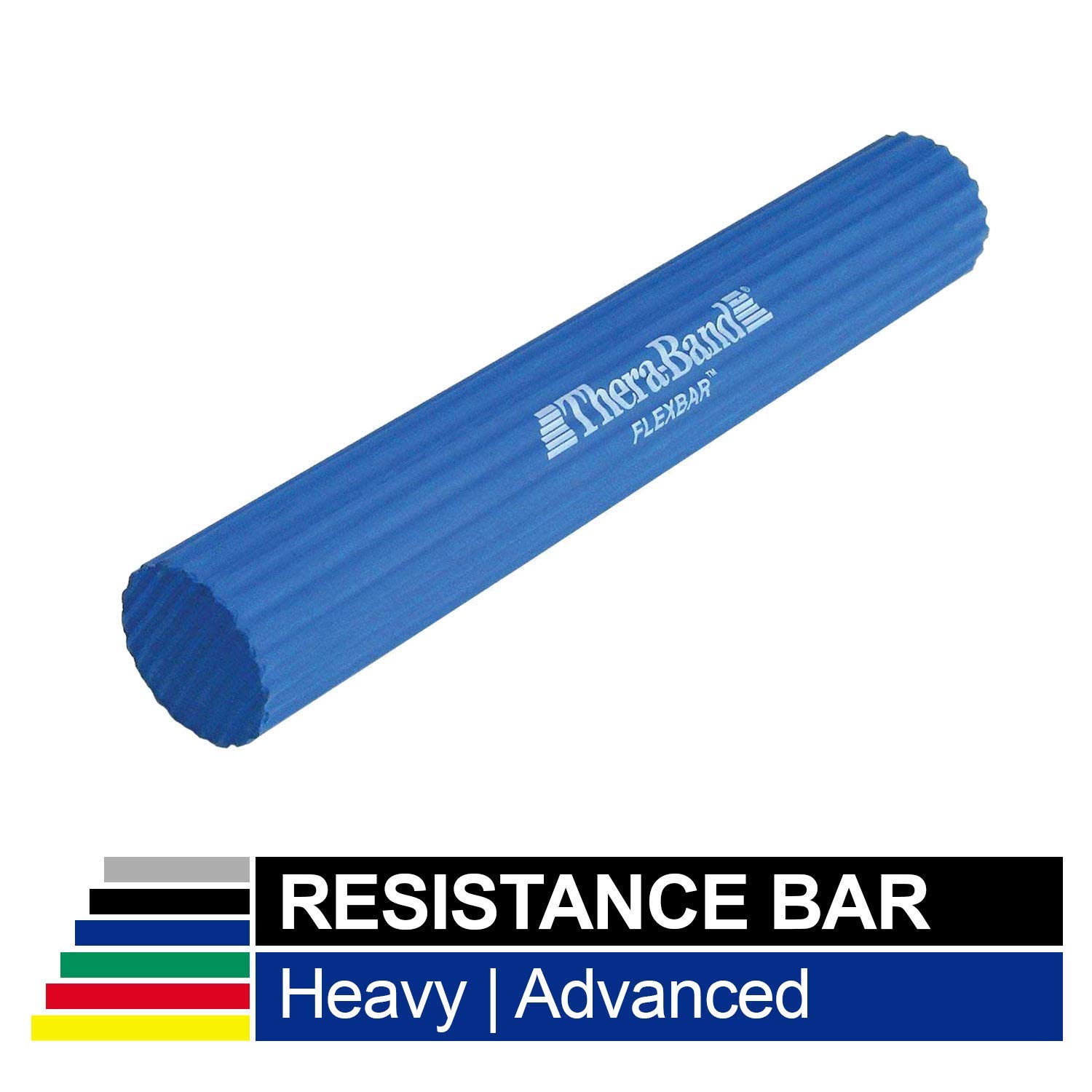 Thera-Band Rubber Tubing Avec Poignées - Niveau Avancé Noir - 50 Pouces