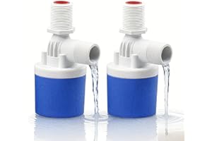 LAGWIUY 2PCS Water Float Valve, 1/2" Top Inlet Automatic Water Level Control Valve,Shut Off Valves for Water Tank, Pool, Livestock Troughs