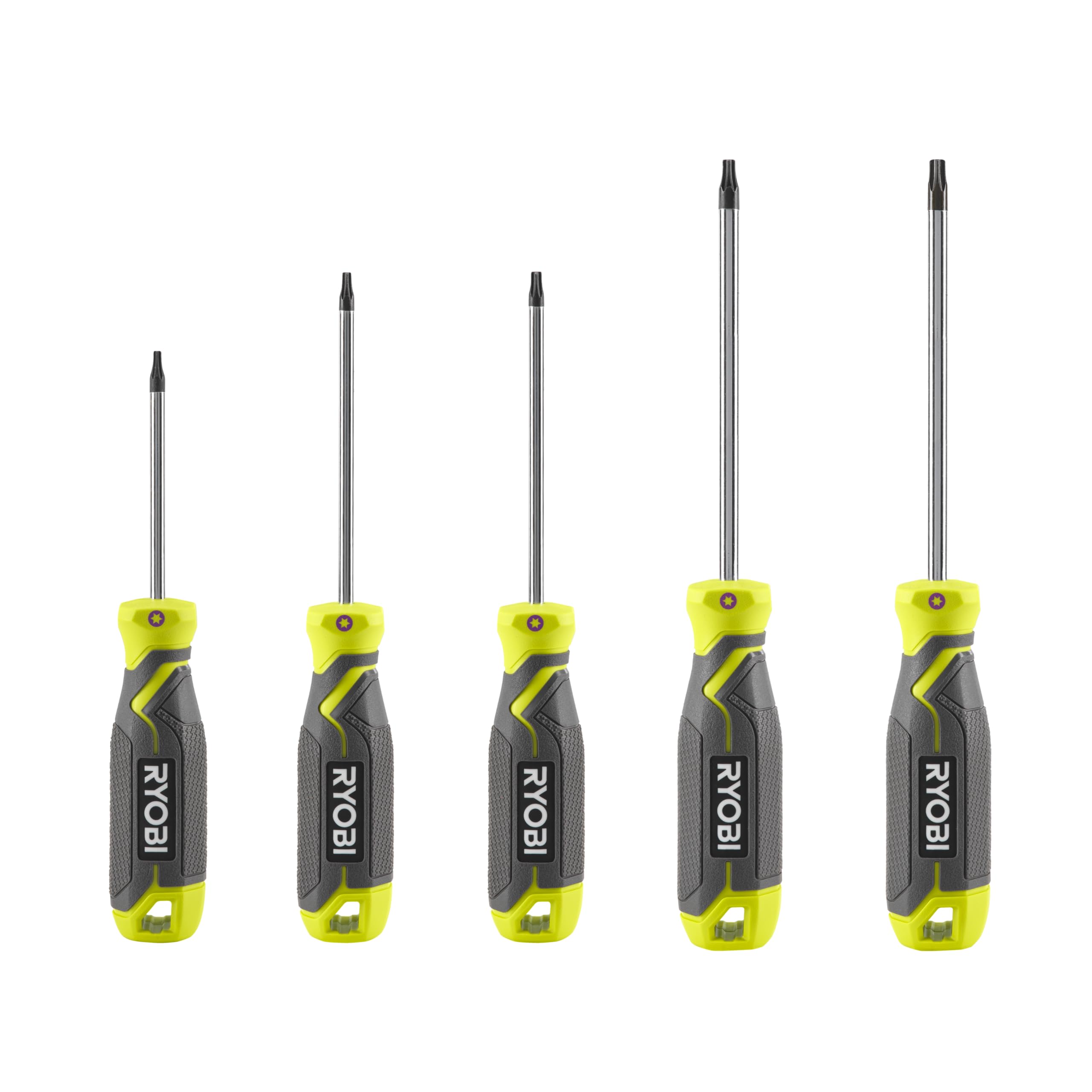 Ryobi RHSDST5 Magnetic Torx Screwdriver Set (5 Pieces)