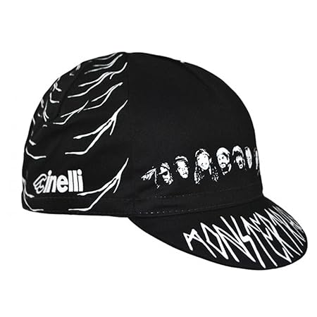 Cinelli Cap Vintage Fahrrad Rider Mützen Kappen Fixie Retro Rennrad Fahrer, RiderCaps, Stil Monster Track 2018