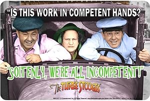 Signs 4 Fun S4C3C 3 Stooges Incompetent Small Parking Sign