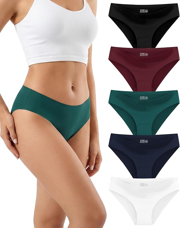 Seamless Unterwäsche Damen, 6er Pack Unsichtbare Hipster Slips — Foto 1 von 7