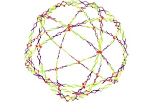 AHHKZT Large Rainbow Expandable Ball, Novelty Plastic Toy from 11.8" to 39.4" Expanding Sphere, Breathing Toy Sphere Designed Specifically for Boys and Girls