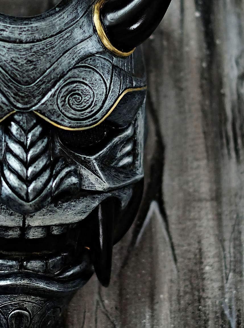 Amazon Co Jp Tripple 777 サムライアサシンデーモンオニ エアソフトマスク 銃 ハロウィンコスチューム 忍者戦士 悪のコスプレ シルバー Da04 スポーツ アウトドア