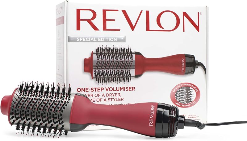 One-Step Asciugacapelli Volumizzante al Titanio (One-Step, Tecnologia Ionica, Rivestimento in Titanio, capelli medi e lunghi) RVDR5279UKE