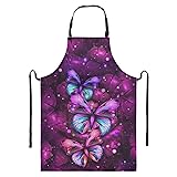 Snilety Aprons with Pockets for Women Work Purple