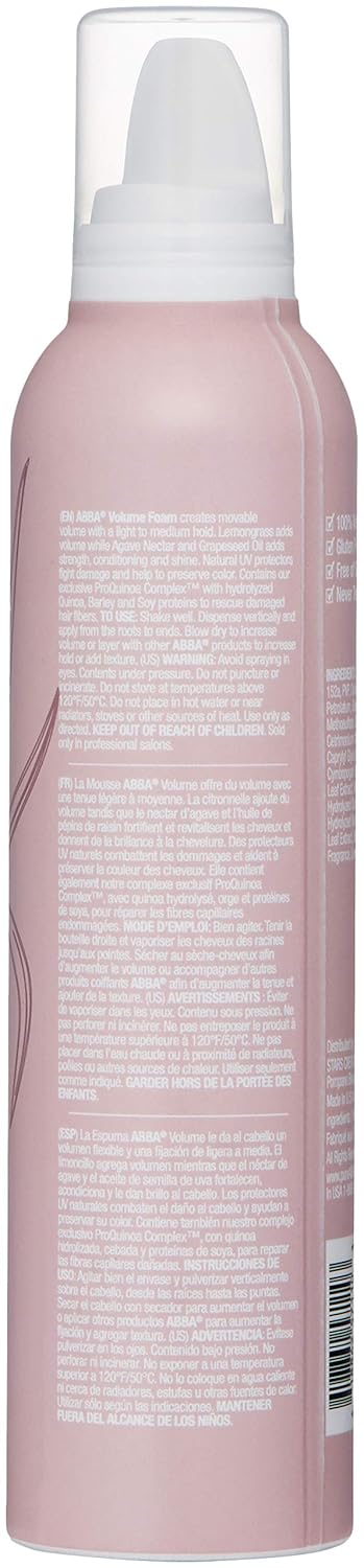 ABBA Volume Foam Styling Mousse, 8 oz: Premium Beauty