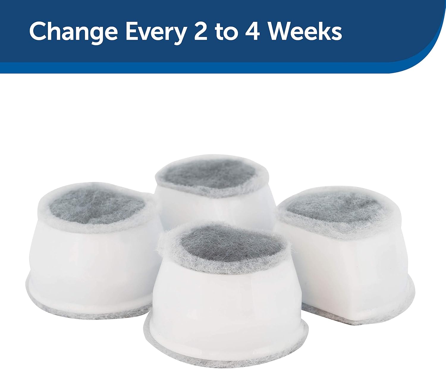 Pet Supplies : PetSafe Drinkwell Replacement Carbon Filters, Dog and Cat Ceramic and 2 Gallon Water Fountain Filters, 12-Pack : 