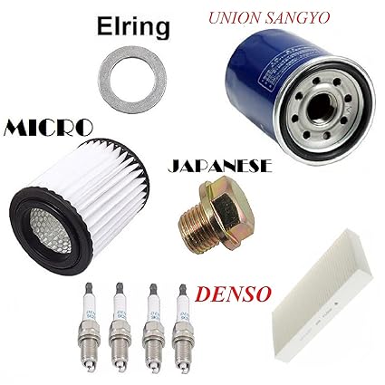 Amazon Com Tune Up Kit Cabin Air Oil Filters Spark Plugs For