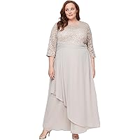 mother of the bride dresses for the beach Summer Mother of the Bride Dresses 2021 Beach Wedding Lace Tea Length Vintage with Cape 18W / Light Grey