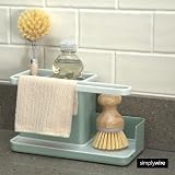 simplywire Sink Tidy Caddy with Drip Tray Sage Green White view 6