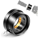 Astromania 2 Inch to 1.25 Inch Eyepiece Adapter for Telescope with Screw | Precision Thread Conversion,Black Anodized Aluminum Alloy,Lightweight Saves Space,Eliminates Some Focusing&amp;Converting Problem