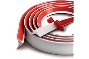 Flexible Quarter Round Molding Bendable Molding Trim 236 Inch Self Adhesive Vinyl Wall Base Peel and Stick Rubber Edge Trim f