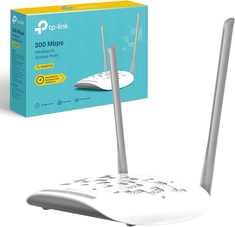 TP-Link TL-WA801N 300 Mbps Wireless N Access Point Passive PoE Injector