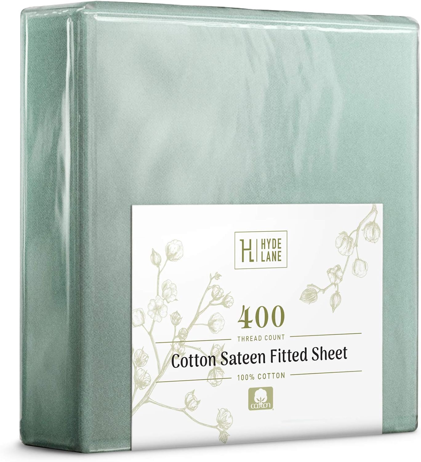 Hyde Lane 400TC Teal King Size Fitted Sheet Only | 100% Cotton Stretch Fitted Sheet | Fits Mattress Up to 14 Inches with Deep Pocket | Soft & Durable - Shrink & Pilling Proof: Home & Kitchen