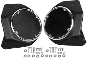 SHMTOOL 6.5" Trunk Rear Speaker Pods Speaker Covers for Harley Touring Road King Road Glide Street Glide Ultra-Classic Electr