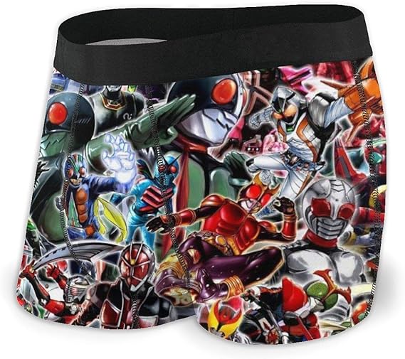 Amazon Co Jp ボクサーパンツ 仮面ライダー メンズ 下着 男性用 パンツ ブリーフ 四角 ボクサーブリーフ 水泳パンツ 立体構造 漫画のプリント 通気性 抗菌性 速乾性 ストレッチ 快適 服 ファッション小物
