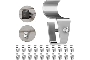 Goabroa 30 Pack Vinyl Siding Hooks, No-Hole Hooks Vinyl Siding Clips Camera Mount Clips for Ring, Arlo, Doorbell, Siding Hook