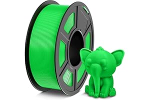 TECBEARS PETG Filament 1.75mm 1KG, 3D Printer Filament PETG, Strong Toughness, 1KG(330M) Filament High Precision, Dimensional Accuracy ±0.02mm,Green