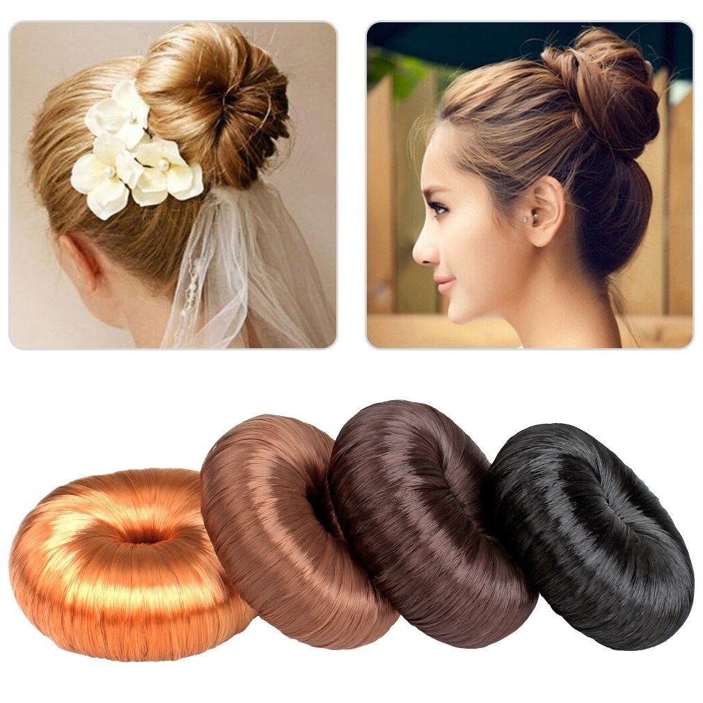 4Pcs Hair Bun Shaper, Fashion DIY Doughnuts Hair Bun Making