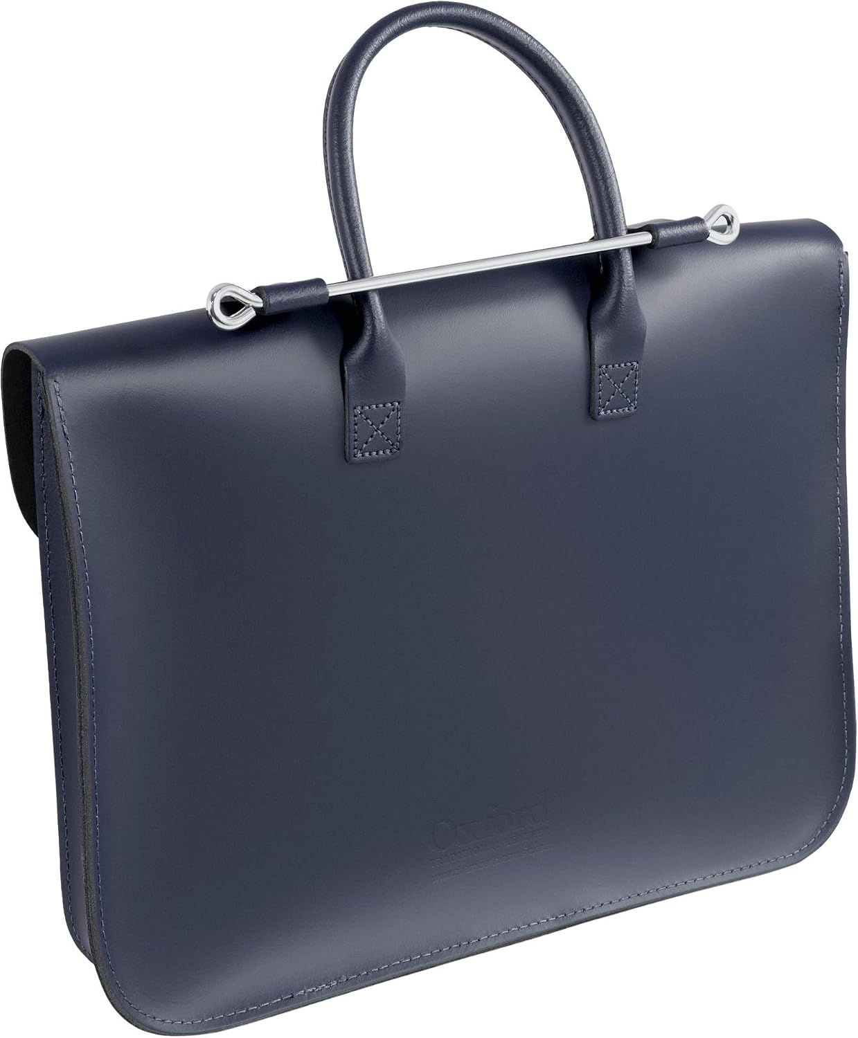 Oxford Traditional Leather MC1-N Music Case, Navy, Internal dimensions 36 x 25 x 4.5cm - Image 3