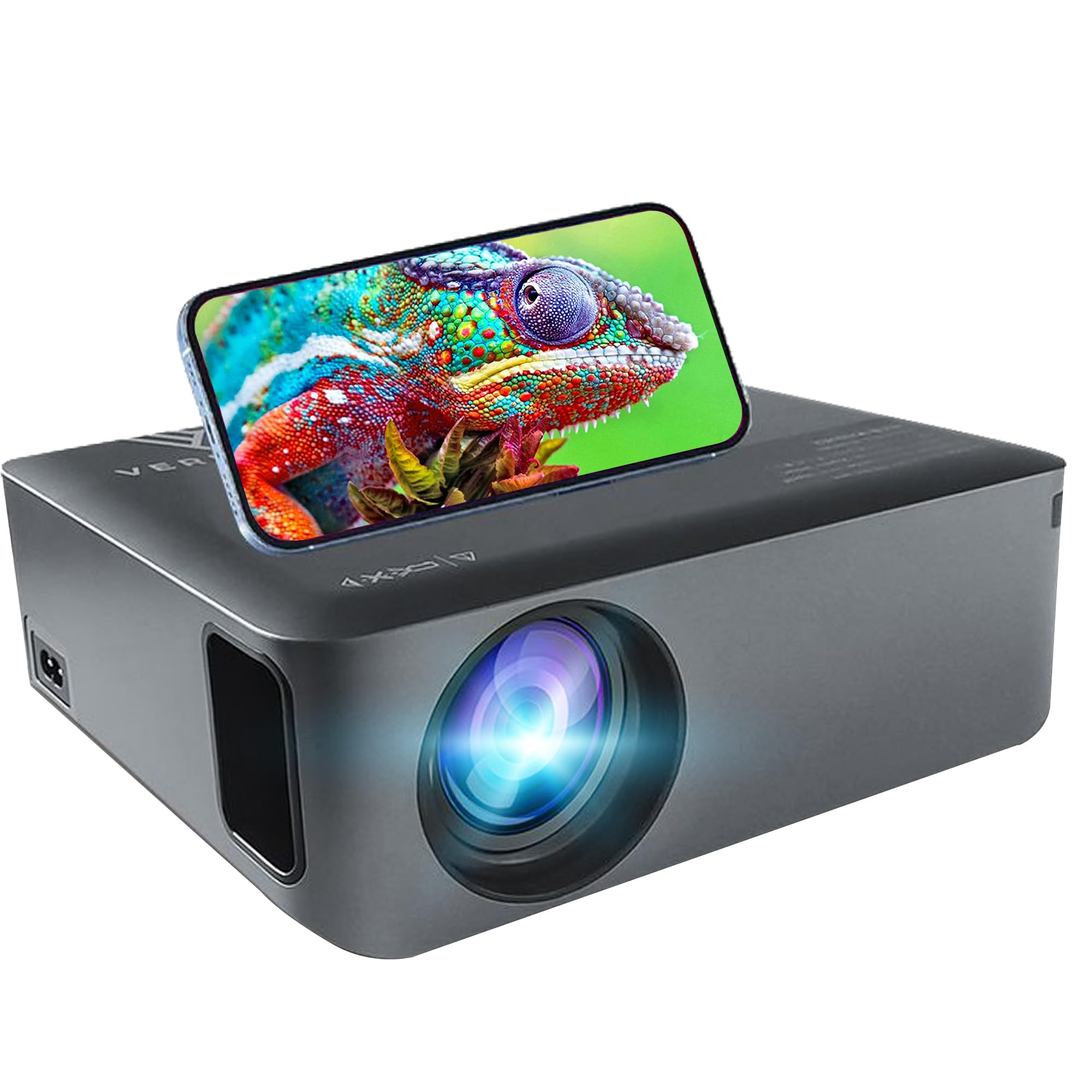 Photo 1 of Verratek Vision Cinema P8 Plus - Digital Projector for TV, Bedroom, and Outdoor Use - Wireless, Bluetooth, Wi-Fi, 4K, HD, and Portable - Best for Movies, Camping, and Home Theater