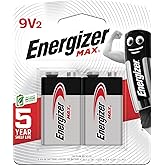 Energizer 9V Alkaline Battery Retail Pack - 2-Pack