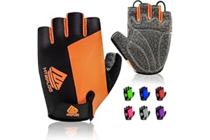HTZPLOO Bike Gloves Cycling Gloves Biking Gloves Bicycle Gloves for Men Women with Anti-Slip Shock-Absorbing Pad,Light Weight