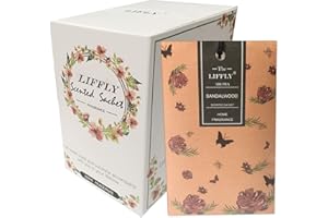 LIFFLY 14 Packs Sandalwood Scented Sachets for Drawers and Closets
