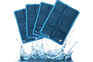 BLOBUSTE Ice Pack for Lunch Box and Cooler Bag, Reusable and Long-Lasting Cold Packs Flexible Slim Ice Packs, Freezer Packs for Shipping Food, Cooling Packs for Mailing, Lightweight & Space Saving