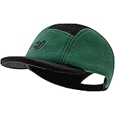 CLAPE Short Brim Baseball Cap, Winter Fleece Warm Unstructured 5 Panel Hat for Women Men Casual Umpire Trucker Dad Hats