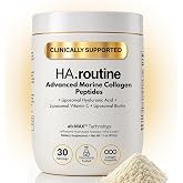 Haroutine Advanced Marine Collagen Peptides with Hyaluronic Acid &amp; Biotin | Vitamin C 10g Type I &amp; III Marine Collagen Powder for Women, Unflavored Collagen Powder for Skin, Hair, Nail &amp; joint wellness